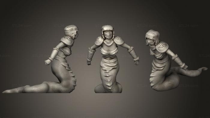 Figurines heroes, monsters and demons (Runner1, STKM_1122) 3D models for cnc